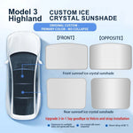 For Tesla Model 3 Highland 2024 Sunshade | Ice Cloth Buckle Sun Pare Front Rear Skyli alternate view