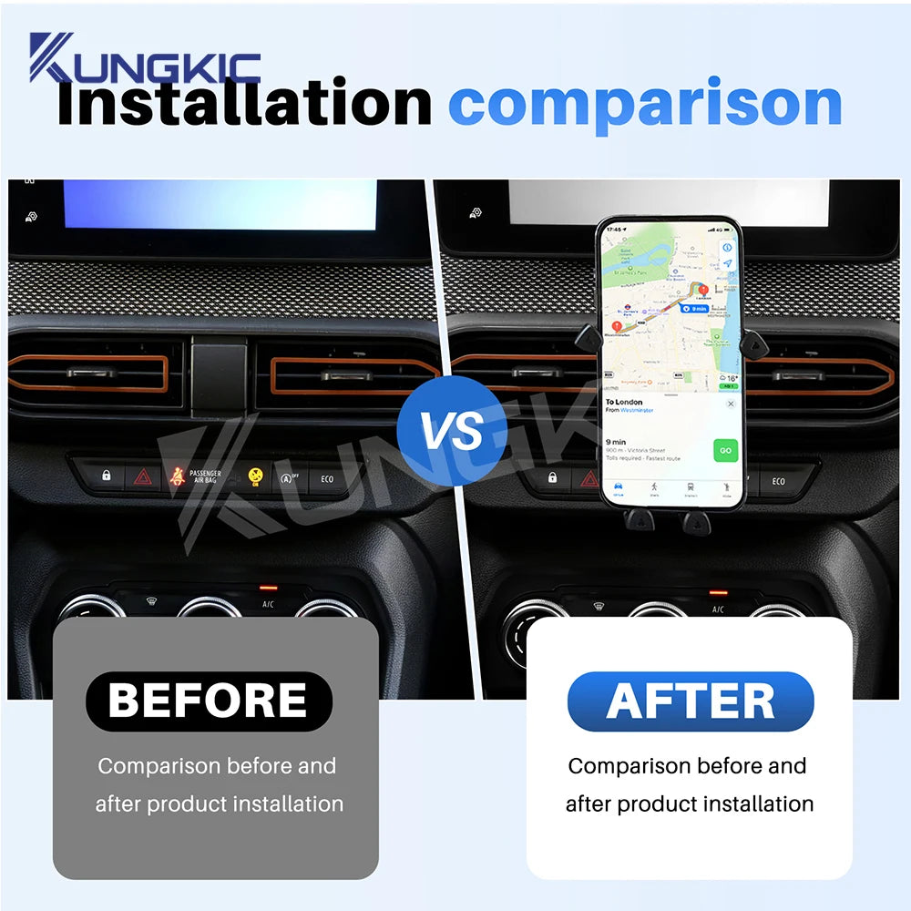 For Dacia Sandero 3/Sandero Stepway III/Dacia Jogger 2021 2022 2023 2024 2025 Gravity Magnetic Phone Holder Bracket GPS Stand