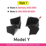 Tesla Model Y Juniper Rear Trunk Side Storage Box | TPE or Flocking Trunk Organizer B alternate view