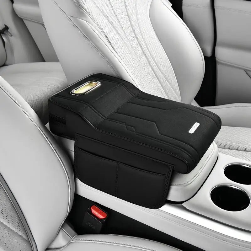 〔Vic〕Car Armrest Cushion with Tissue Box & Storage Pocket - Memory Foam Arm Rest Pad lifestyle view