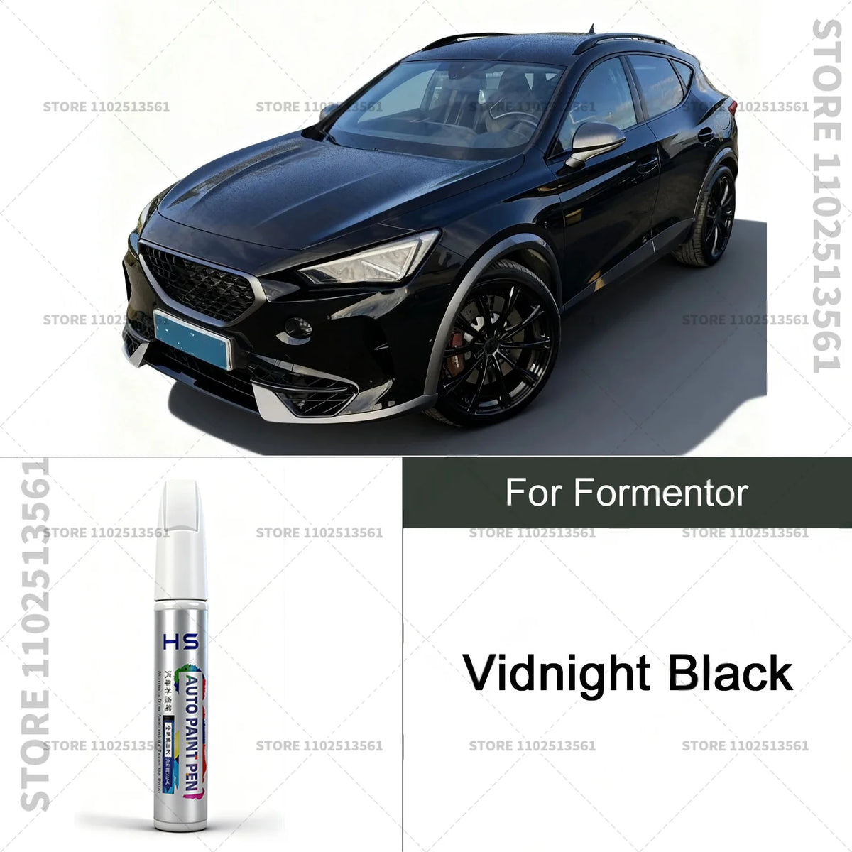 Car Paint Repair Pen For CUPRA Formentor Paint Scratch Repair Accessories Glacial W additional angle