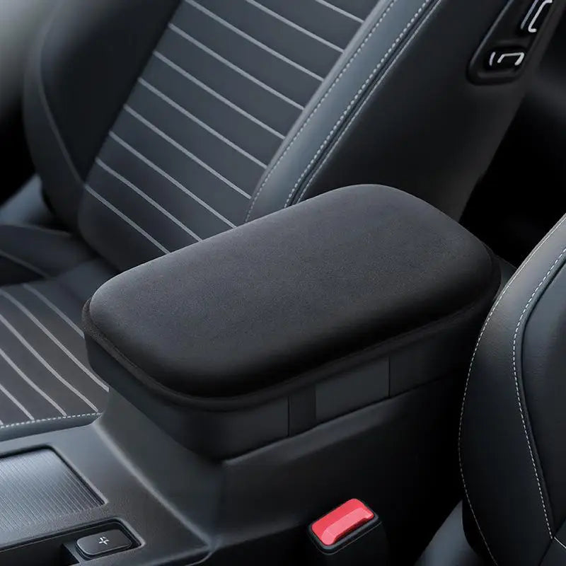 【M】Car Armrest Cushion Booster Pad Central Armrest Box Plush Pad Protection Cover Anti Scratch Universal Heightening Pad