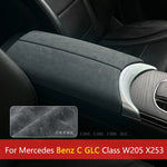 Car Center Console Armrest Storage Box Cover Trim FOR W205 Mercedes Accessories Benz C GLC Class X253 2015-2017 2018 2019 2020