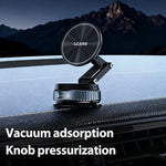 Lcars Car Phone Holder, 360-Degree Rotating Magnetic Head with Dual-Mode Vacuum Suction, Foldable Design for Car Dashboard, Compact Size for Easy Storage, Stylish Appearance, Durable Structure, Suitable for Multiple Use Scena