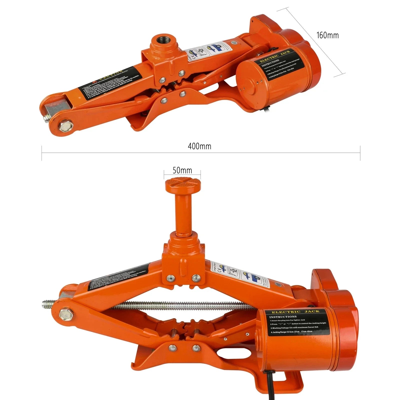 1 Set Portable DC 12V Car Jack 3Ton Electric Jack Auto Lift Scissor Automatic Sedan S alternate view