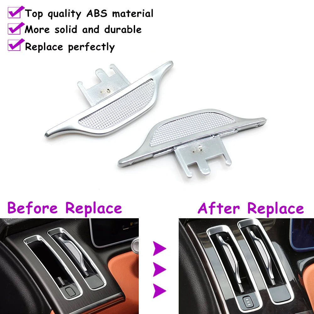 W223 Car Interior Left Right Middle Rear Pillar B AC Vent Grille Air Conditioning Outlet Grille Slider Clip For Benz S Class