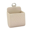 Car Phone Holder Air Vent Storage Box | PU Leather Car Organizer for Phone Glasses close-up view