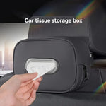 Leather Car Tissue Box Holder for Sun Visor, Headrest and Armrest