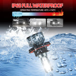 Roadsun 2pcs H13 9005/HB3 9006/HB4 H1 H4 H7 H11 High Low Beam LED Car Headlights, 30000LM 300W 6500K White Two-side CSP Chip