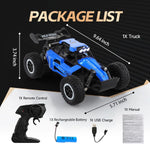 1:16 Scale Remote Control Monster Truck High Speeds 20KMH Off-Road RC Car with LED additional angle