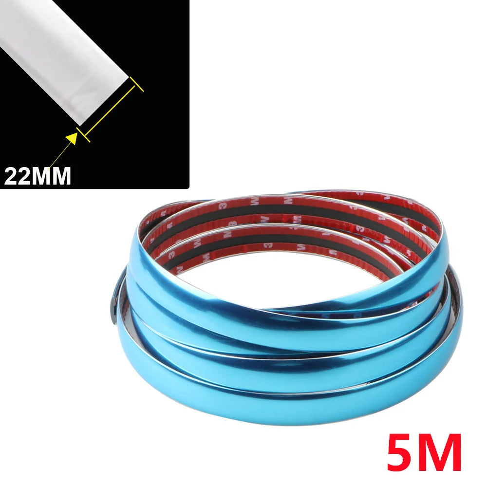 Exterior Car Chrome Body Strip Bumper Auto Door Protector Moulding Styling Trim car L lifestyle view