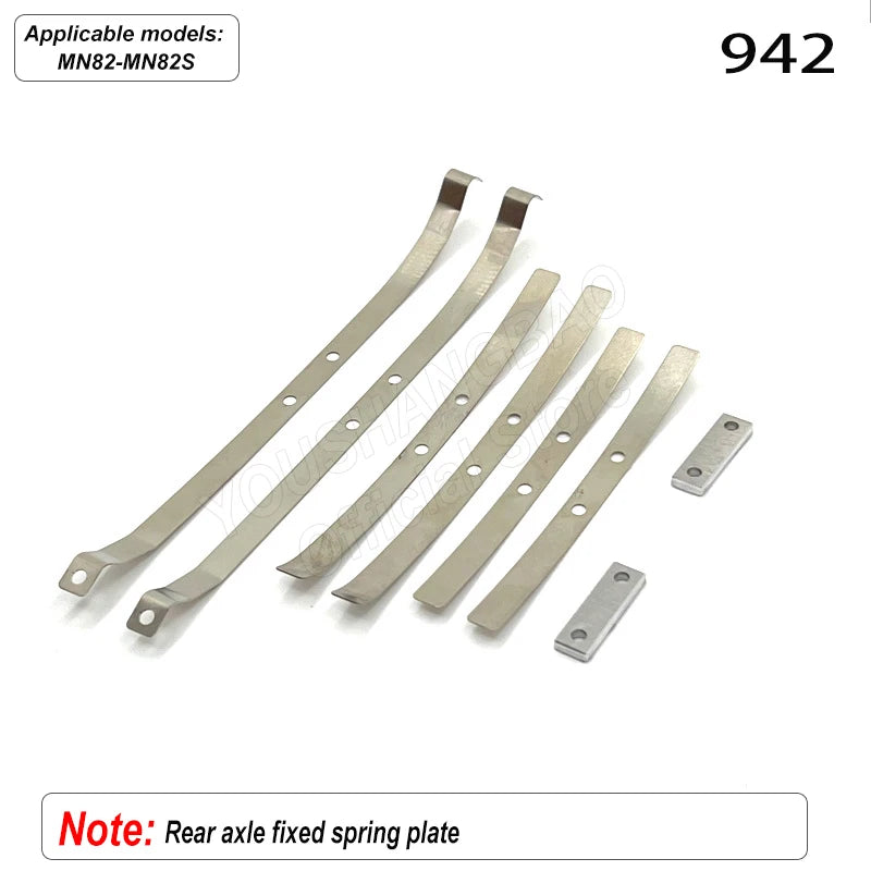 MN Series 82 82S Off-road Vehicle Parts - Metal Upgrade Accessories: Front and Rear Axles, Transmission Shaft, Tie Rods, Frame