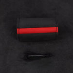 Steering Wheel Cover Black Suede Leather detail view