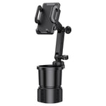 Car Cup Holder Expander with Phone Mount 360° Rotation