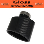 Oval Gloss Carbon Fiber Universal Car Muffler Tip Exhaust Pipe Nozzle Decoration | St lifestyle view