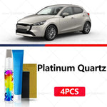 Car Paint Repair Pen For 2022-2025 MAZDA 2 Paint Scratch Repair Accessories 4PCS White close-up view