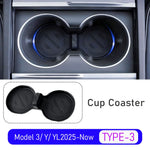 Tesla Cup Holder Insert & Armrest Box Organizer – TPE Center Console Protector for Mo lifestyle view