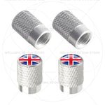 For Sweden Swedish Flag Union Jack Britain Flag Emblem 4Pcs Aluminum Motorcycle Car T lifestyle view