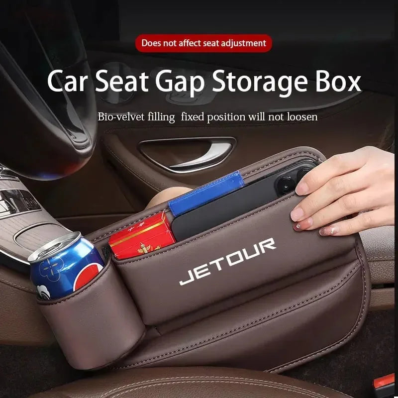 Car Seat Gap Storage Box Center Console Armrest Storage Box Organizer For Jetour T1 T2 DASHING X70 Plus X90 Plus Accessories