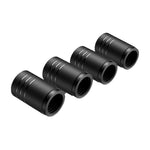 4Pcs Car Tire Valve Stems Cap Knurling Style Tire Valve Cap Aluminum Tire Wheel Ste additional angle