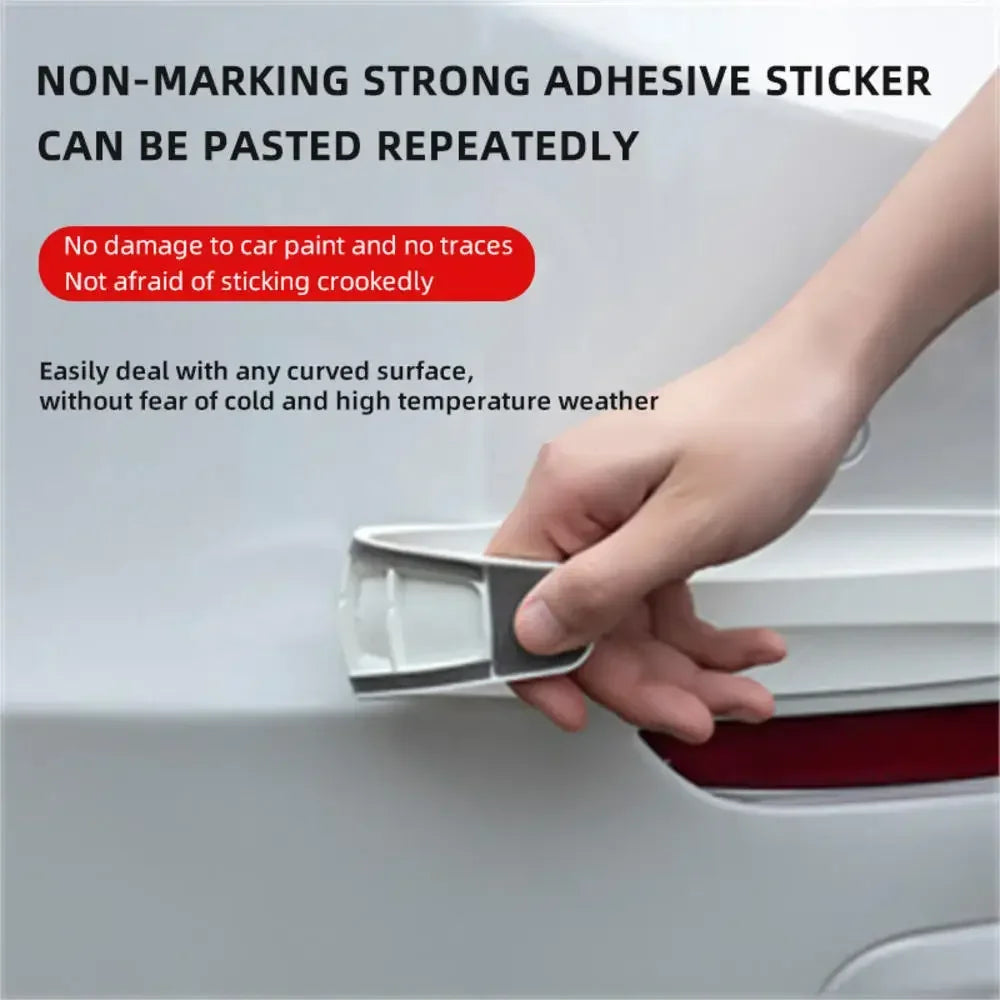 2Pcs Universal Anti-Collision Protector Rubber Car Door Products Auto Front And Rear C close-up view
