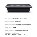 Under Seat Storage Box for Tesla Model Y 2020-2024 | Center Console Organizer Acces additional angle