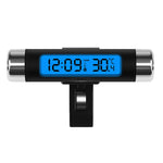 Car Digital LCD Clock and Temperature Display with Blue Backlight | Car Dashboard Thermo detail view