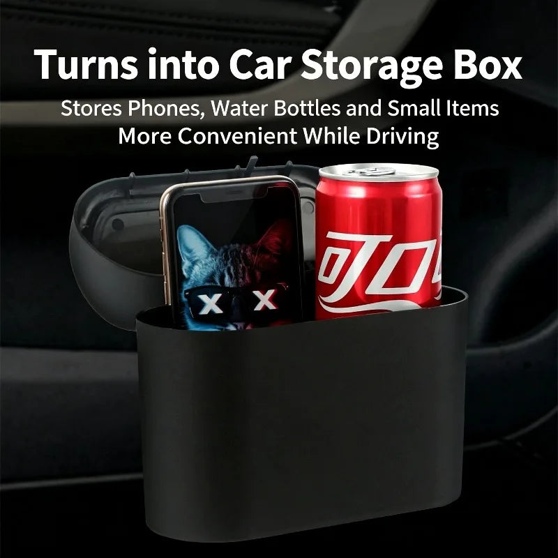 Car Trash , Waterproof Hanging Car Garbage Bin, Multifunctional Vehicle Storage Box f alternate view