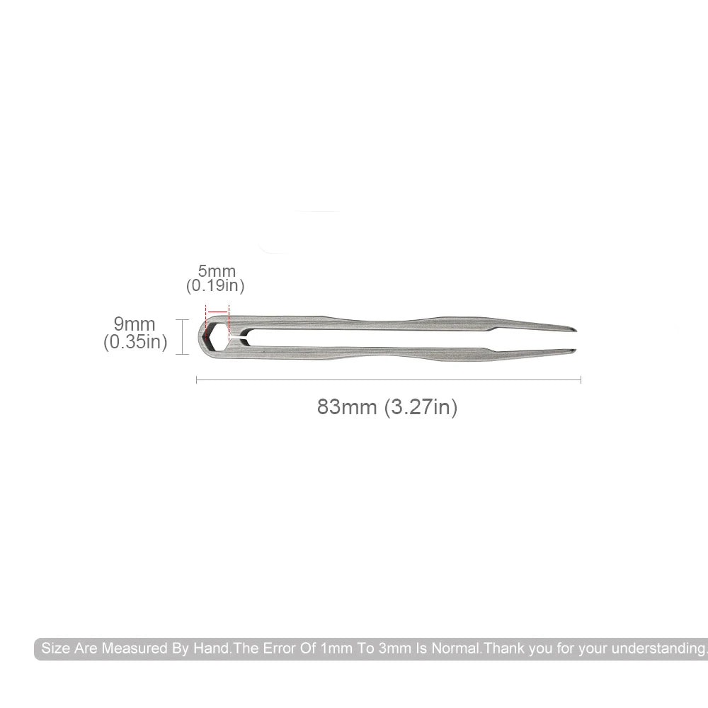 S/M Tweezer Titanium Alloy Clip Portable Nipper EDC Outdoor Tool alternate view