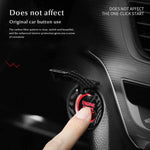 Car Engine Start Stop Switch Button Cover Decorative Auto Accessories Push Button Cover Anti Scratch Car Interior Accessories