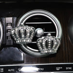 Car Air Vent Crown Decor | Scented Metal Blingbling Pair for Men and Women detail view