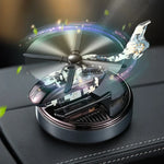 Car Solar Air Freshener | Automatic Rotation Helicopter Essential Oil Diffuser for Dashboard