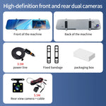 12" Rearview Mirror Dash Cam | 5MP, Dual Lens, Night Vision, Wide Angle close-up view