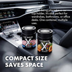 Portable Car Air Freshener | Solid Fiber Cotton Diffuser with Tropical Fruit Scent detail view