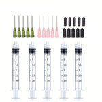 5Pcs/Set Glue Applicator Syringe with Blunt Tip Needle and Cap for Liquids, Glues, Inks, detail view