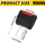 2PC Car Seat Belt Clip Extender Safety Seatbelt Lock Buckle Plug Thick Insert Socket Extender Safety Buckle Seat Belt Accessorie