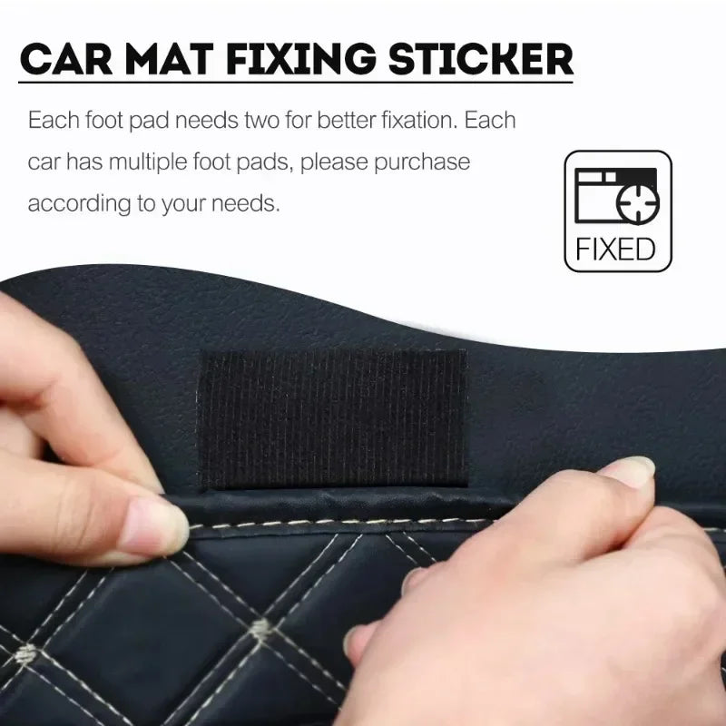 Car Floor Mat Hook and Loop Fastener Tape Self Adhesive Double Sided close-up view