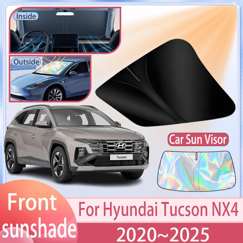 Car Sunshade for Hyundai Tucson NX4 2020-2025 | Custom Fit Front Windshield UV Protection