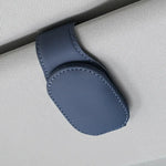 Universal Car Auto Sun Visor Eyeglass Hanger Clip Leather Glasses Holder Magnetic Mul lifestyle view
