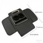 Center Console Organizer with Cup Holder Car Armrest Storage Box Armrest Heightening Cushion Pad for Car Interior Auto Accessory