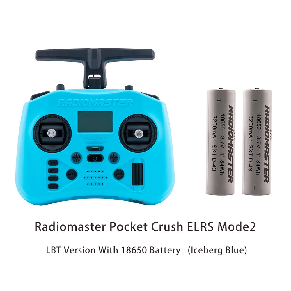 RadioMaster Pocket Crush Preinstalled EdgeTX ExpressLRS Hall Gimbal Transmitter Remot lifestyle view