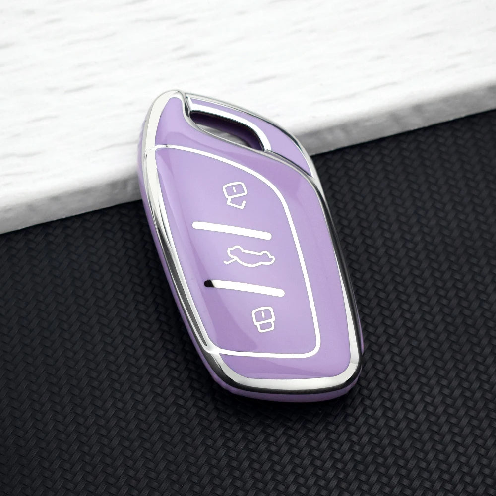 Soft TPU Car Key Case Cover Fob For MG ZS EV MG4 HS EHS MG5 MG6 MG3 MG7 GT ZX For Roe alternate view