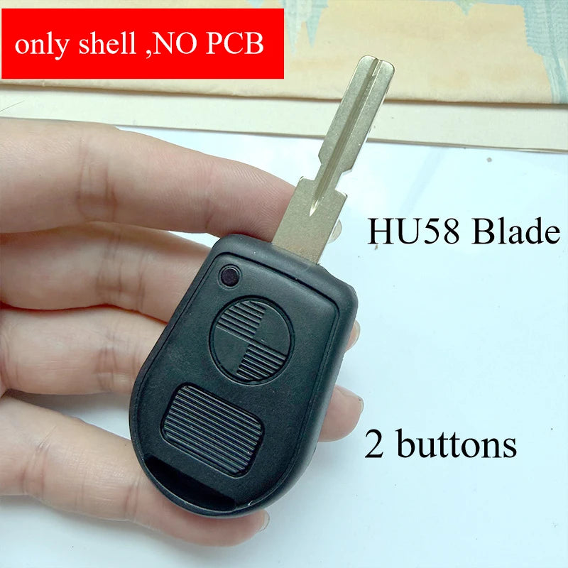 2 3 Buttons HU58 HU92 Blade Car Key Housing Key Case Shell for BMW E31 E32 E34 E36 E3 alternate view