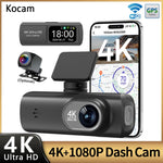 4K WiFi Dash Cam | Dual Lens, GPS, 24H Parking Monitor
