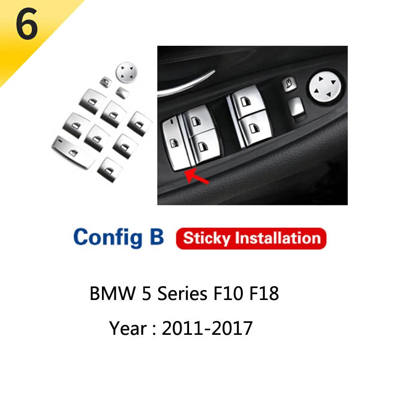 For BMW 5 Series F10 F11 520i Carbon Fiber Central Armrest Box Cover Storage Box Gear Position Panel Decoration Cover Auto Parts