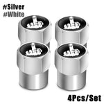 Red Skull Valve Stem Caps | 4-Pack Aluminum Alloy Tire Valve Covers for Cars, Trucks, alternate view