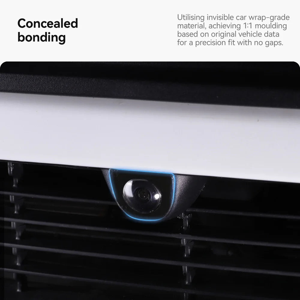 YZ Juniper Camera Lens Cover | Rain Shade for Tesla Model Y/YL 2025-2026 close-up view