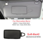 Car Interior Front Sun Shade Visor Makeup Cosmetic Mirror Cover For Mercedes Benz C GLC Class W205  W253 C180 C200 GLC260 GLC300