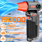 Turbo Fan Blower Cleaning Blowing Tools Car Violent Jet Fan Summer Hair Dryer Family Electric Air Duster Auto Dust Collector Outdoors Portable Multipurpose 150000RPM PK X8