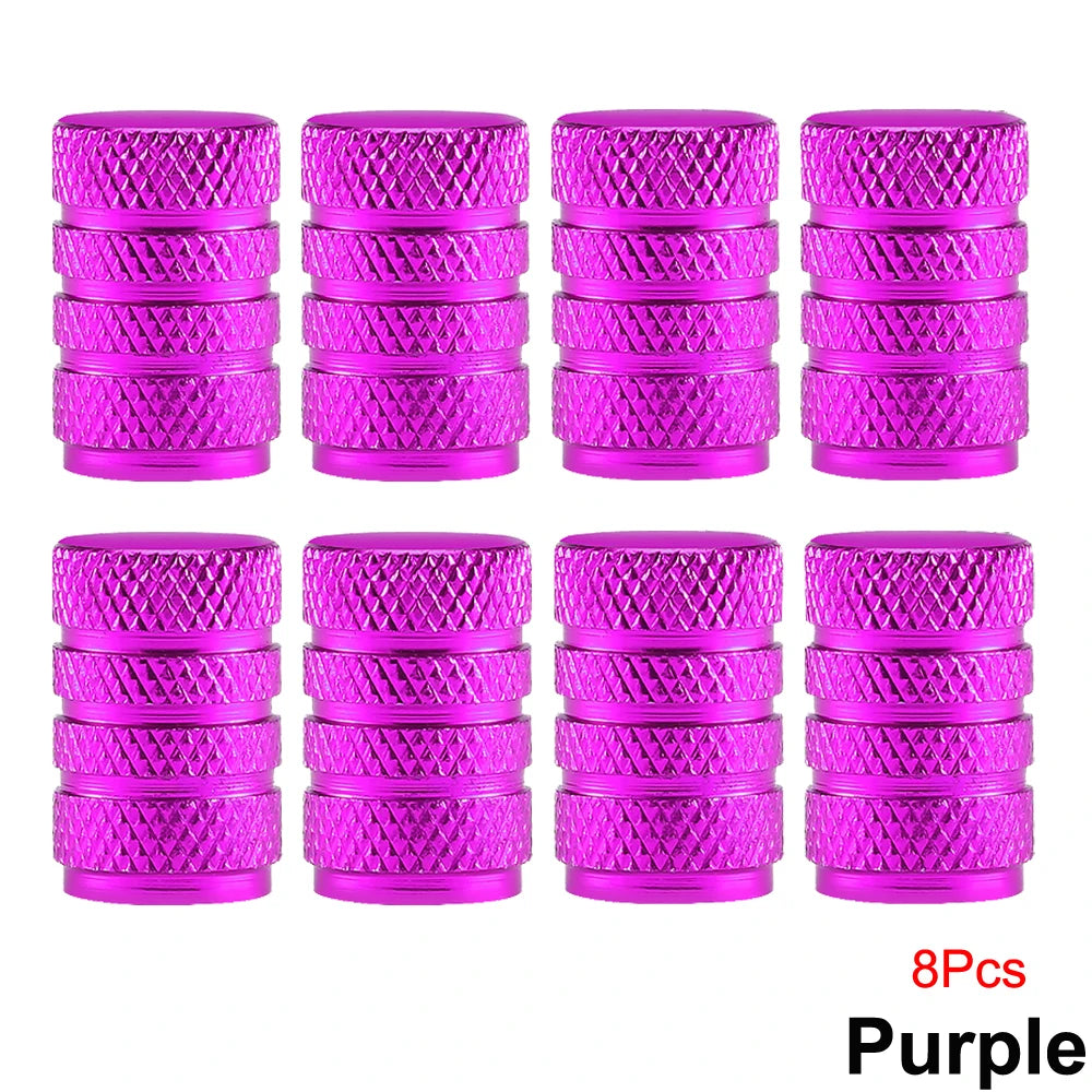 Aluminum Tire Valve Caps | Dustproof Universal Stem Covers for Cars, Bikes, Trucks, Moto detail view